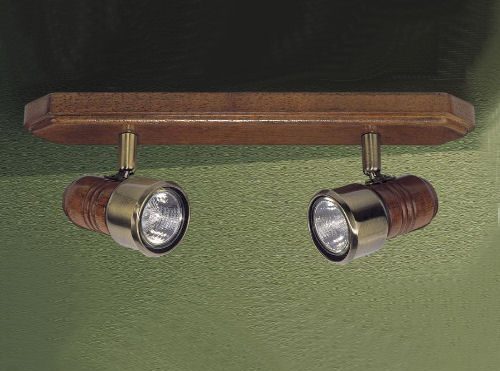 Spot de dos luces de madera